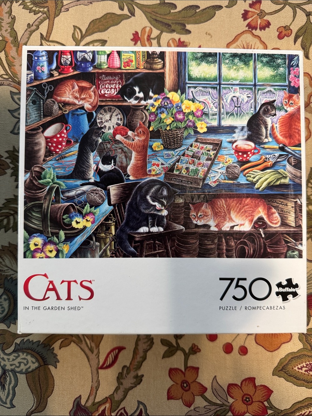 “Cats in the garden shed”750 piece puzzle Buffalo Games